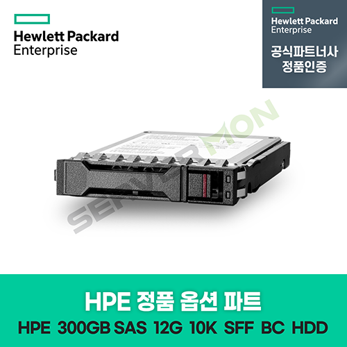 HP 서버 옵션 디스크 300GB (SAS 12G Mission Critical 10K SFF BC MV